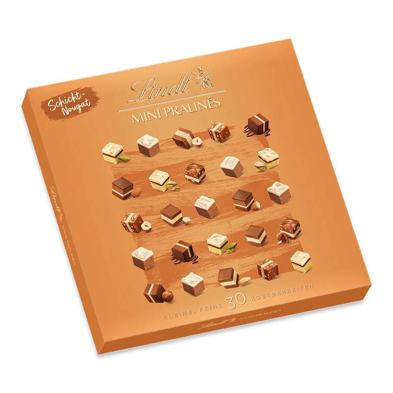 Lindt MINI PRALINÉS Schicht-Nougat 143g