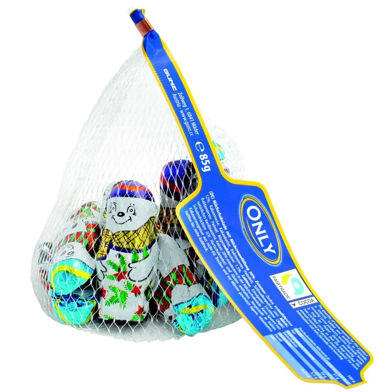 ONLY Schneemänner Milchschokolade mit Milchcremefüllung 85 g
