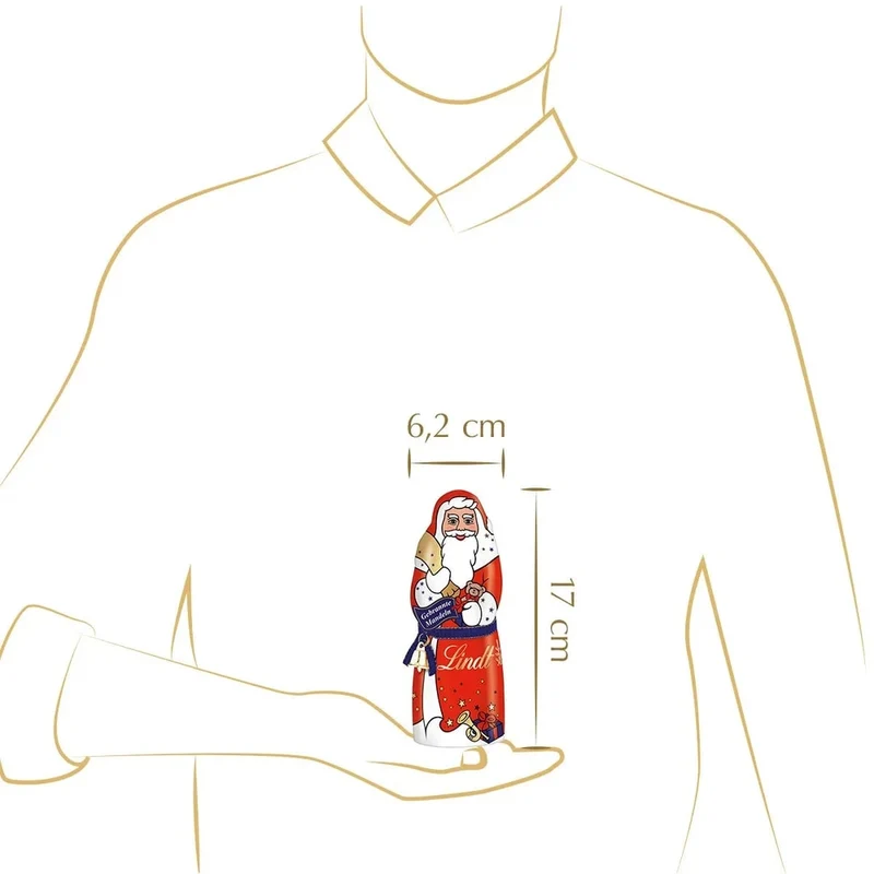 Lindt Weihnachtsmann Gebrannte Mandeln 125 g