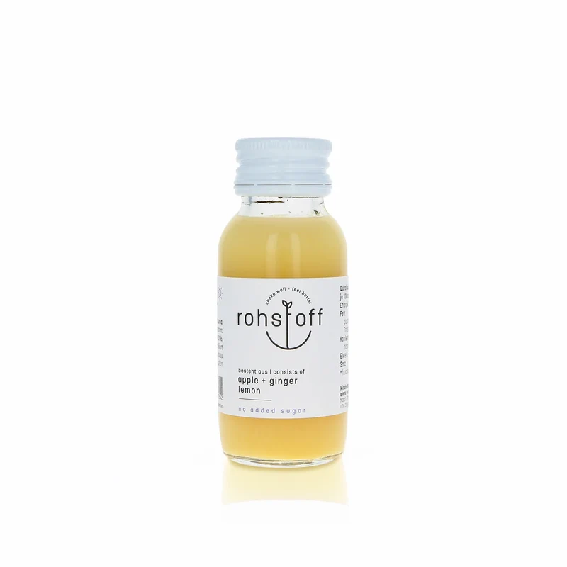 Mini Rohstoff Ingwer Apfel Zitrone Drink