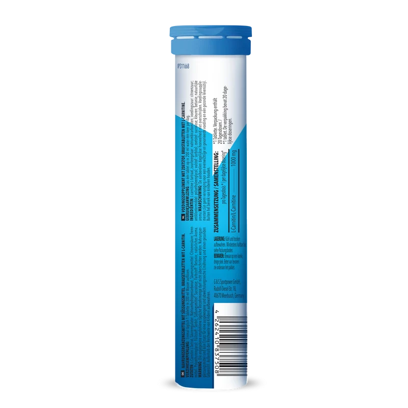 L-Carnitine - 20 Brausetabletten - Raspberry Flavouring