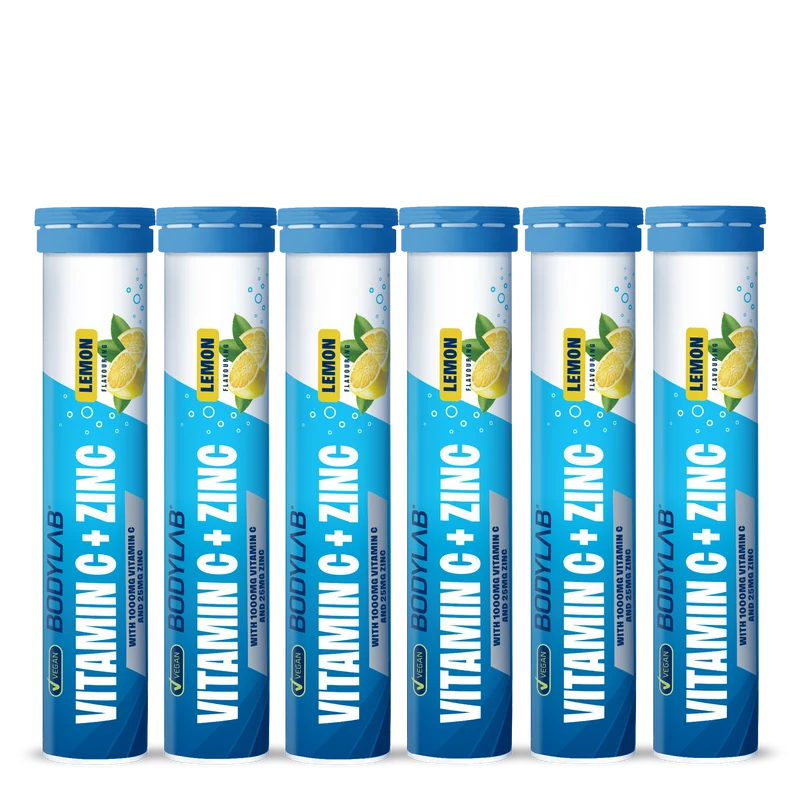 Vitamin C + Zinc - 6x 20 Brausetabletten - Lemon Flavouring