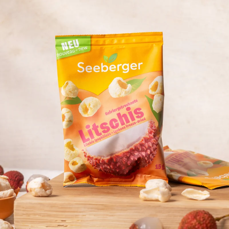 Gefriergetrocknete Litschis