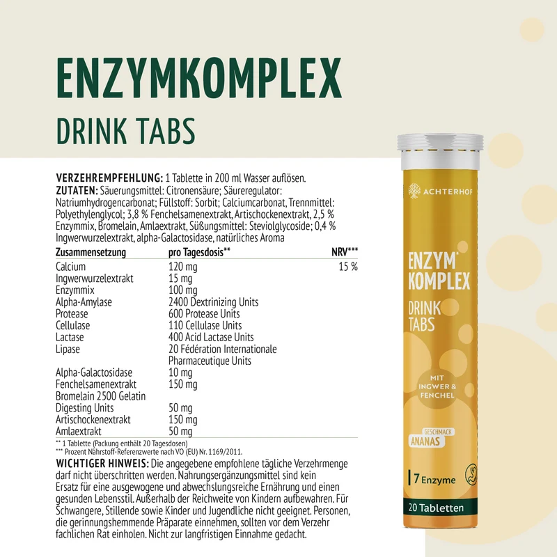 Enzymkomplex Drink Tabs (20 Brausetabletten)