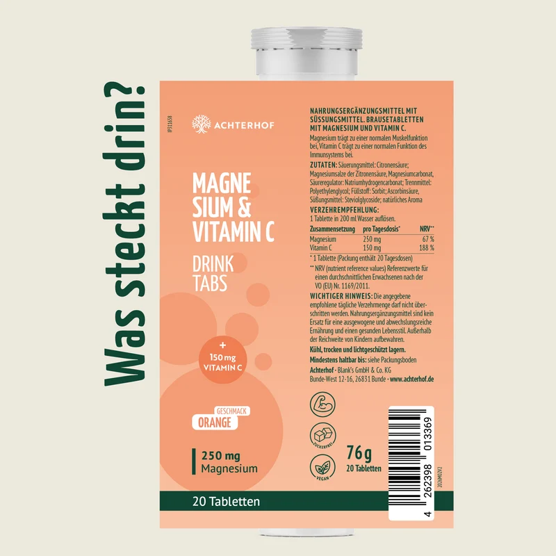 Magnesium & Vitamin C Drink Tabs (20 Brausetabletten)
