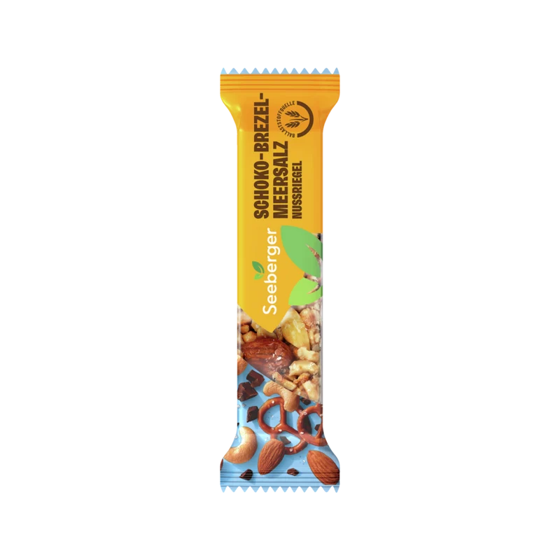Schoko-Brezel-Meersalz Nussriegel