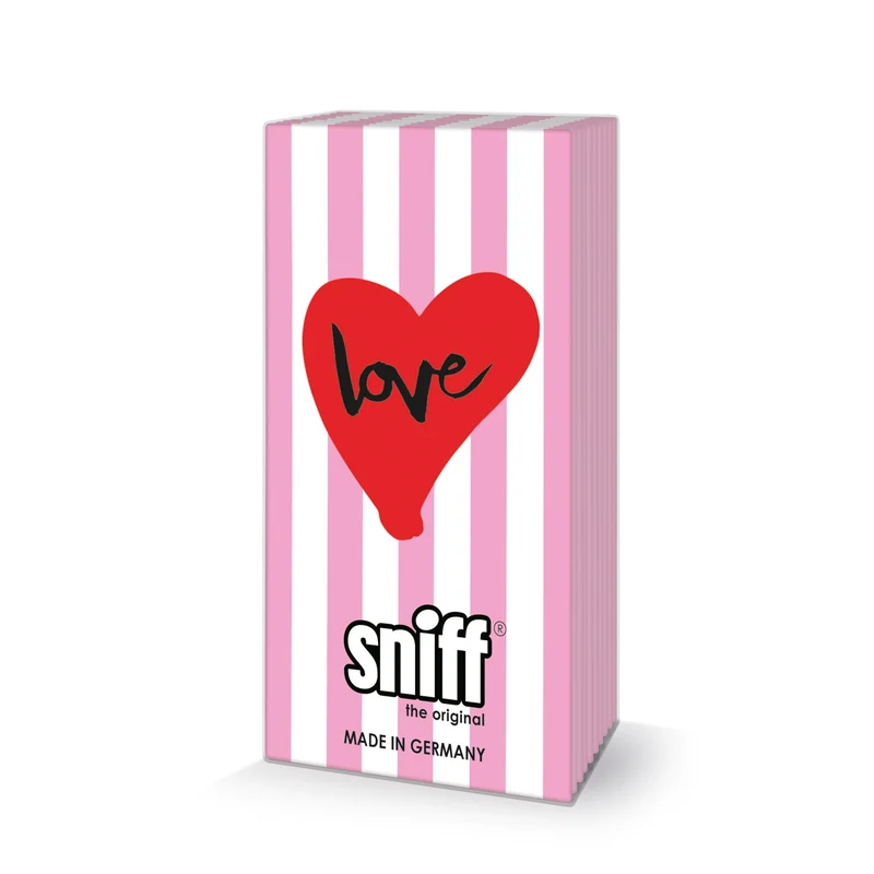 Taschentücher "Love"- ideal für Valentin, Geburtstag und Hochzeit