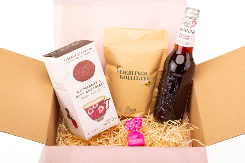 Geschenkbox Lieblingskollegin – Kekse, Blumen & liebe Worte