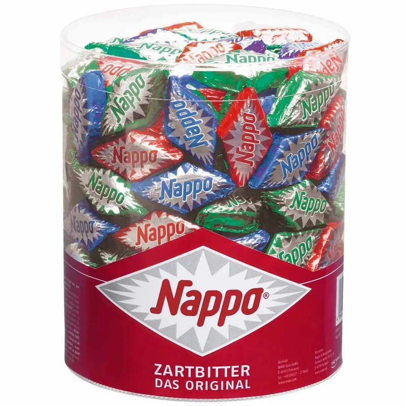 Nappo Zartbitter Das Original Dose Nougat Zartbitterschokolade 1320g