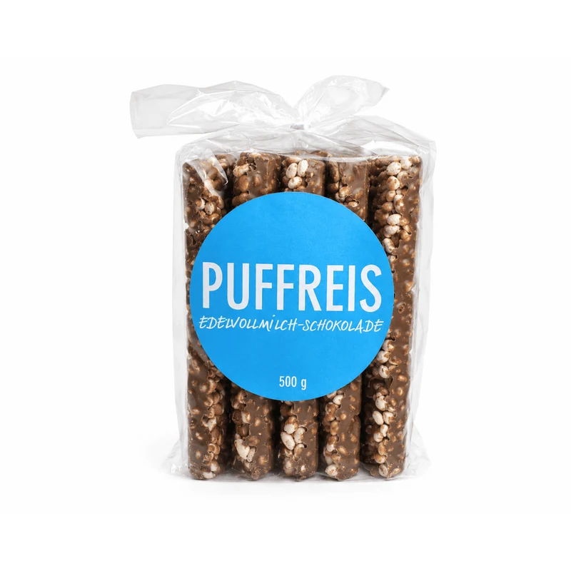 WAWI Puffreis Edelvollmilch Knusperschokolade Bruch 500g