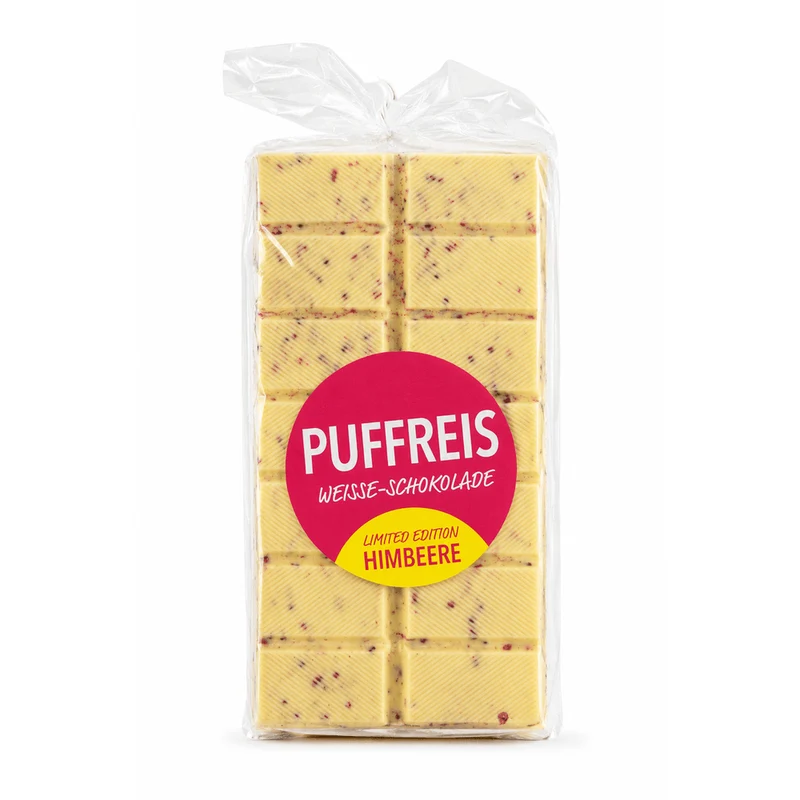 WAWI Puffreis Weiß Himbeere Knusperschokolade Bruch 500g