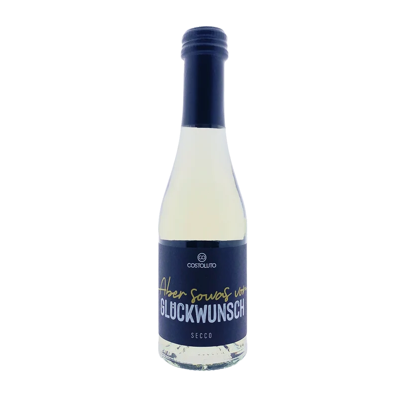Piccolo-Secco "Aber sowas von Glückwunsch" ideal zum Gratulieren