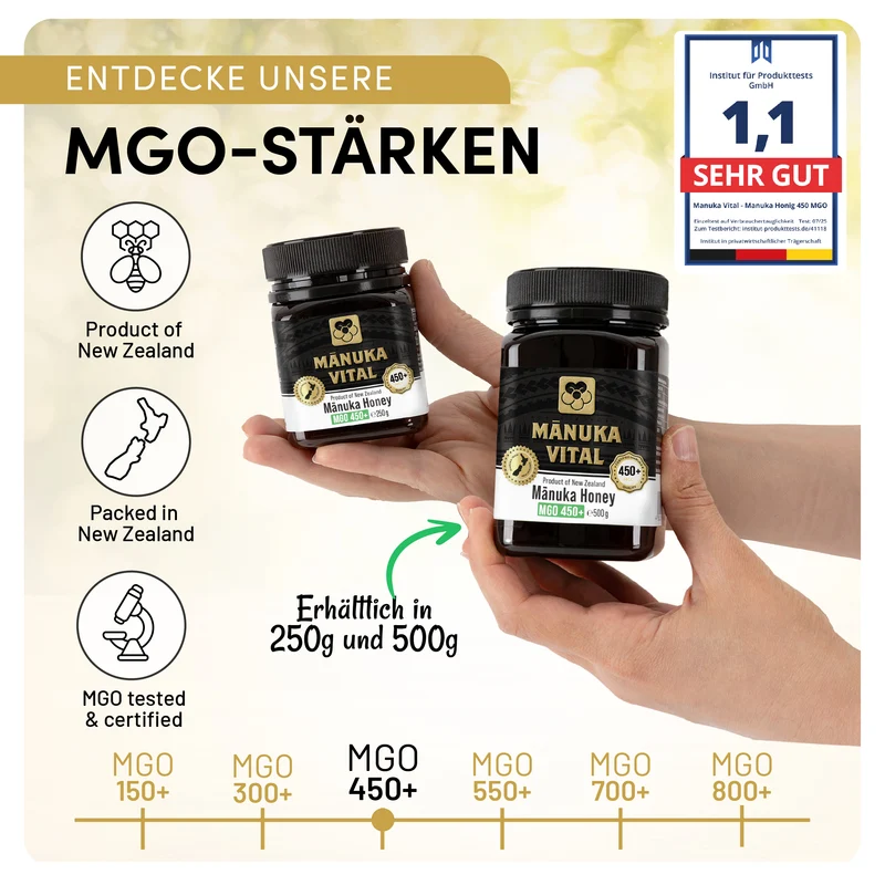 Manuka Vital Honig MGO 450+ (500g)