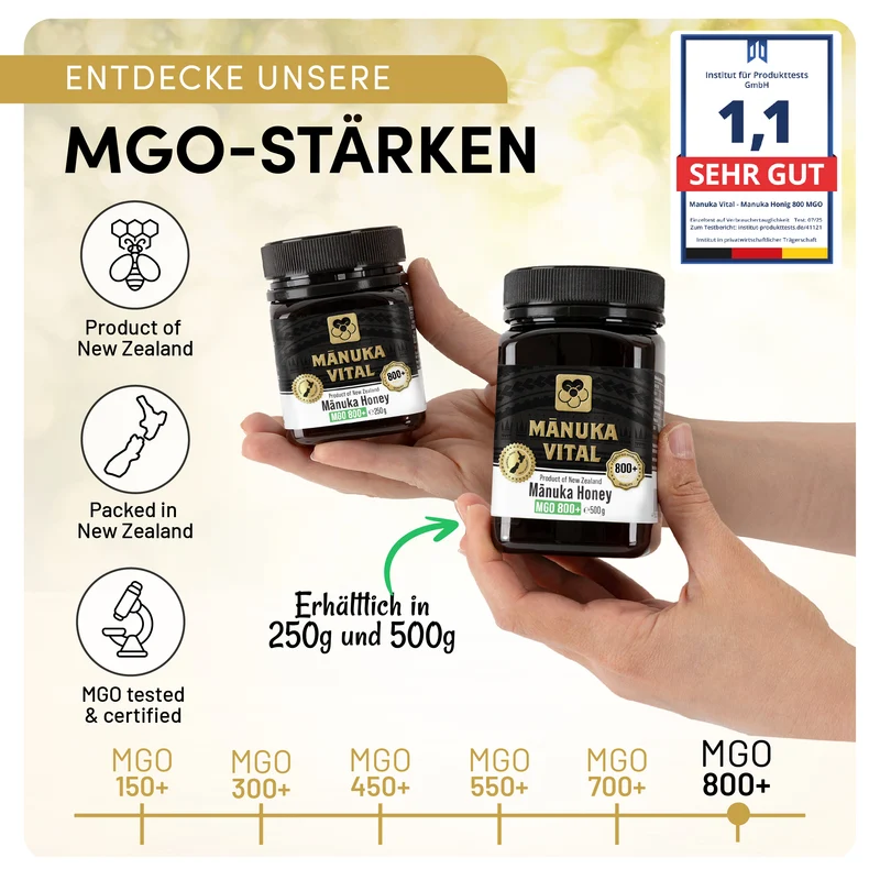 Manuka Vital Honig MGO 800+ (250g)