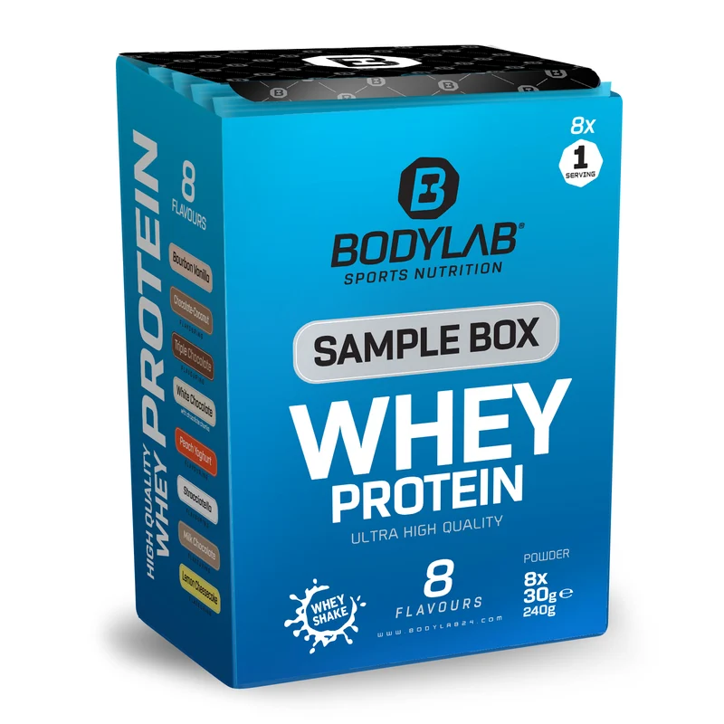 Whey Protein Probierboxen (8 Proben je 30g)