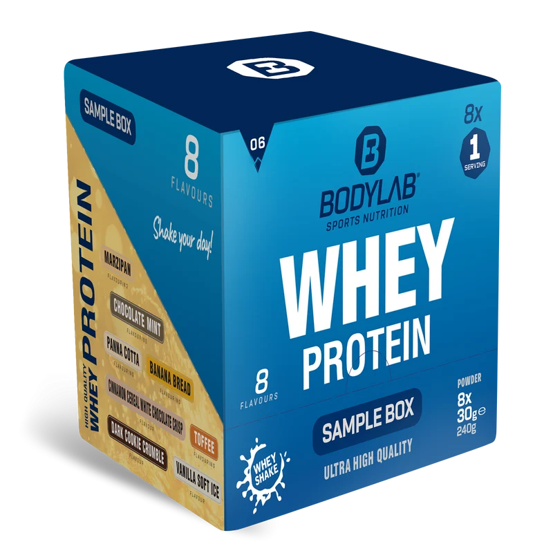 Whey Protein Probierboxen (8 Proben je 30g)