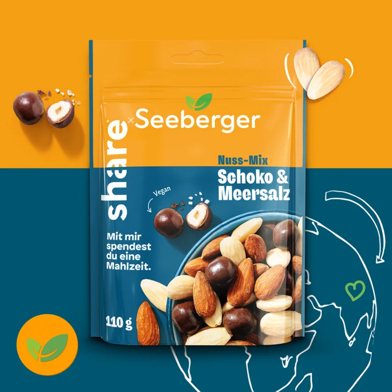 Seeberger Nuss-Mix Schoko & Meersalz - 6 x 110 g