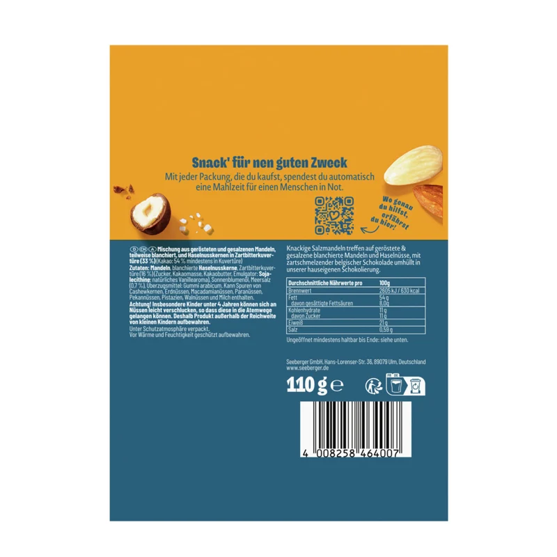 Seeberger Nuss-Mix Schoko & Meersalz - 6 x 110 g