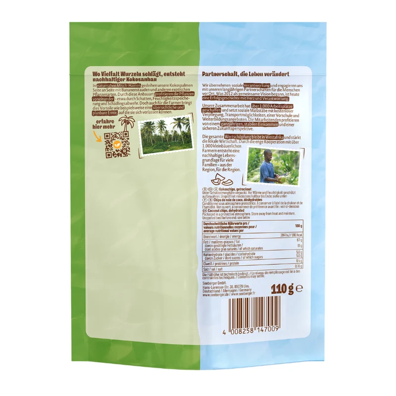 Seeberger Kokos-Chips Multipack - 6 x 110 g