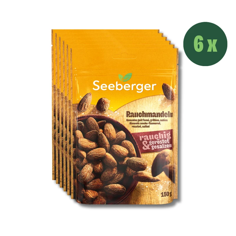 Seeberger Rauchmandeln Multipack - 6 x 150 g