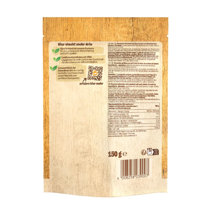 Seeberger Rauchmandeln Multipack - 6 x 150 g