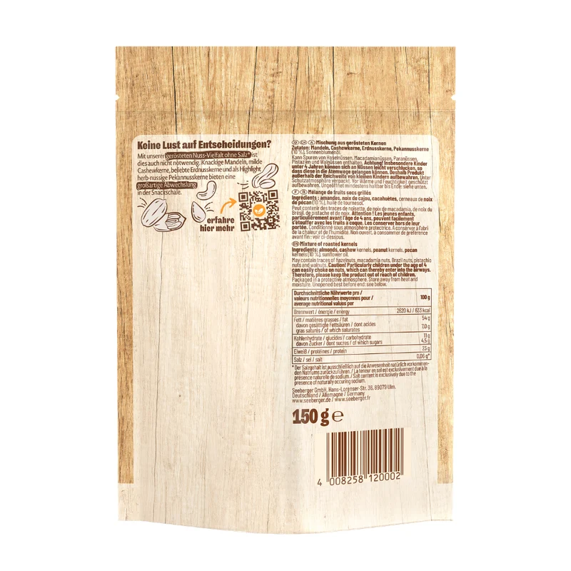 Seeberger geröstete Nuss-Vielfalt Multipack - 6 x 150 g
