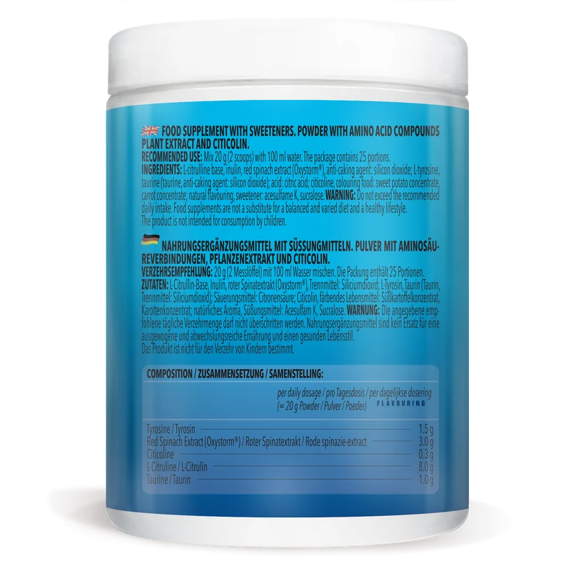 Alpha Storm - OXYSTORM® Pre Workout Blood Orange (500g)