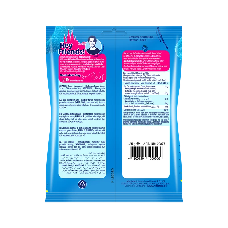 Saure Drachenzungen Blau