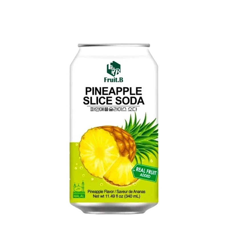 Pineapple Slice Soda Fruit B 340ml