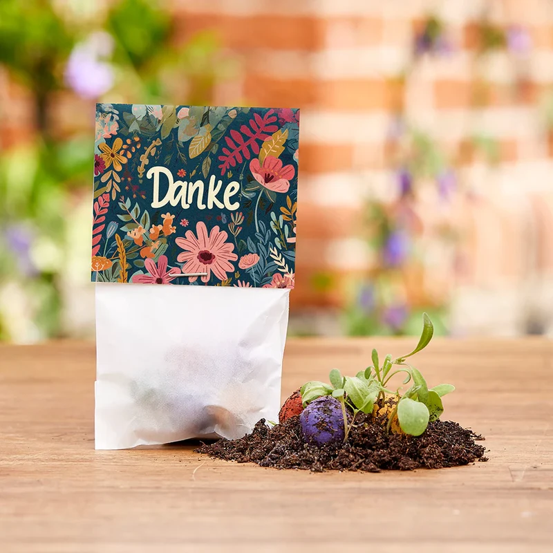Blumenmurmeln Danke