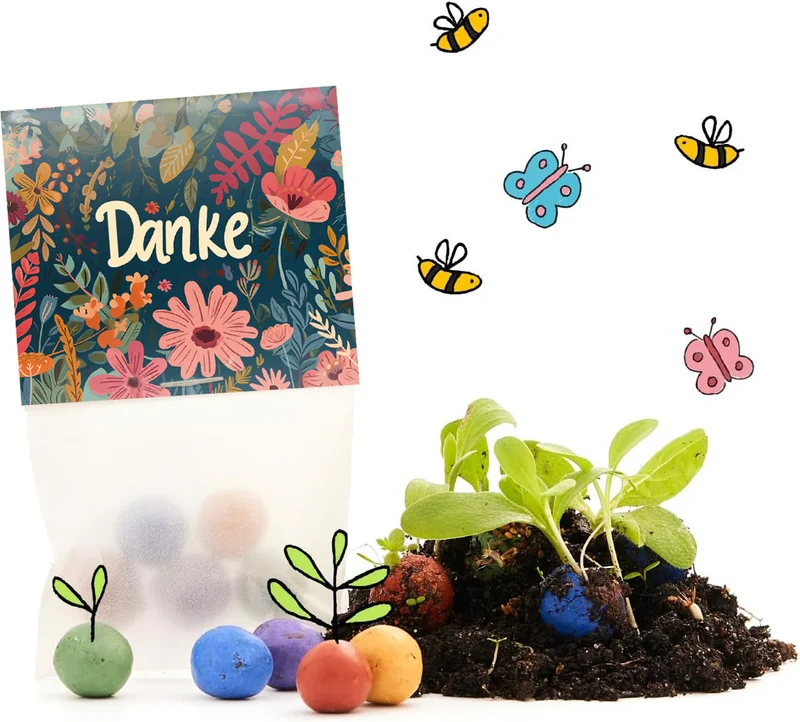 Blumenmurmeln Danke