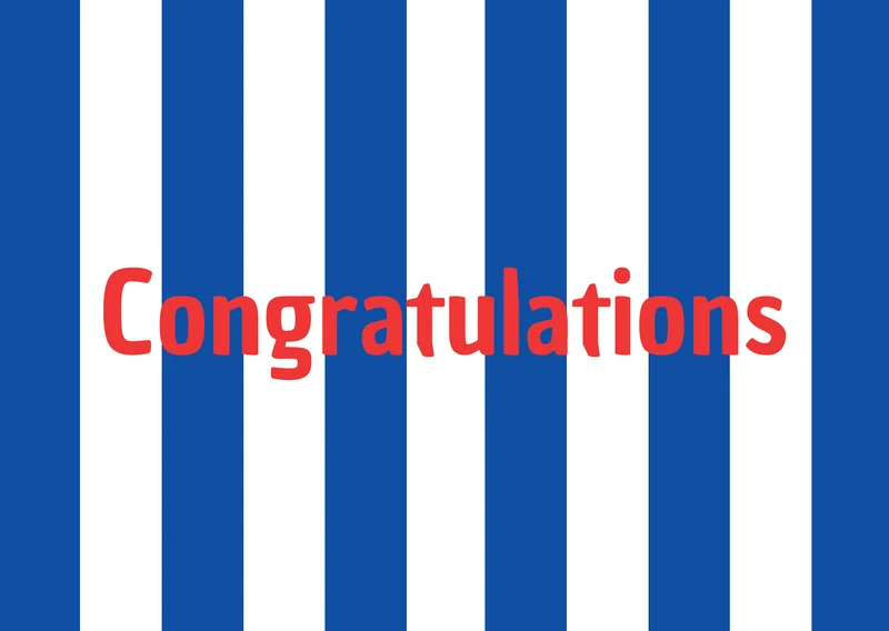 Grußkarte Congratulations