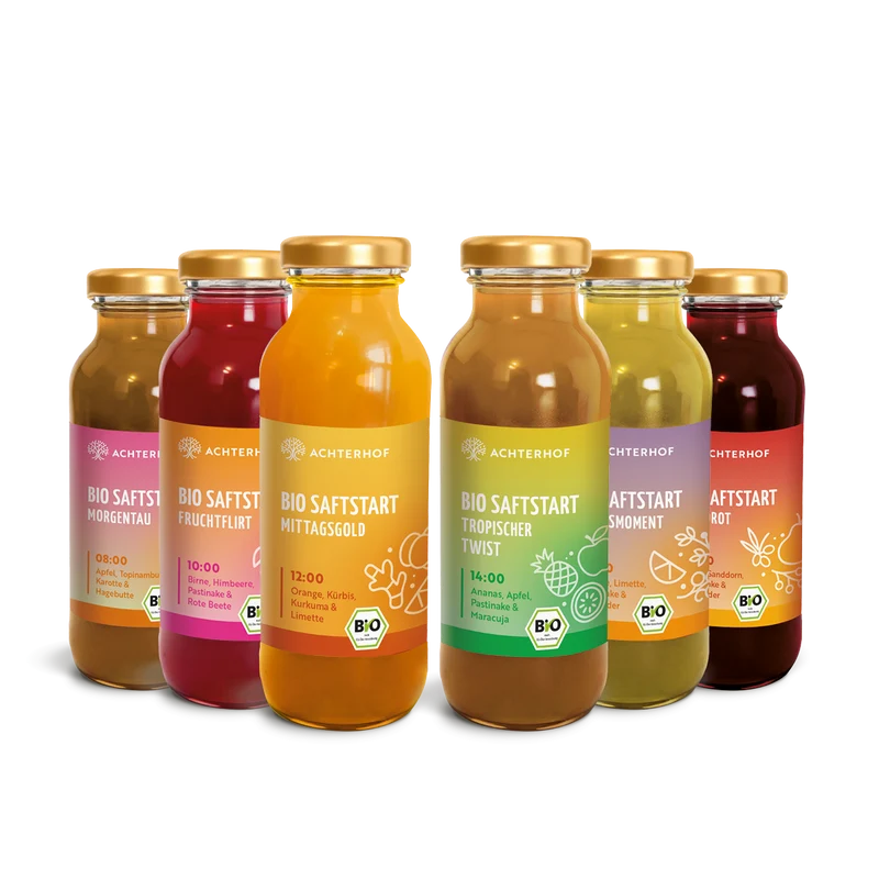 Saftstart Bio Fastenkur 1-7 Tage (6 Flaschen pro Tag)