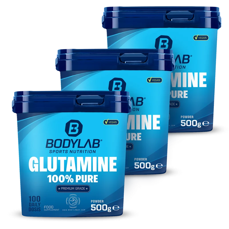 3 x Bodylab24 Glutamin Powder (je 500g)