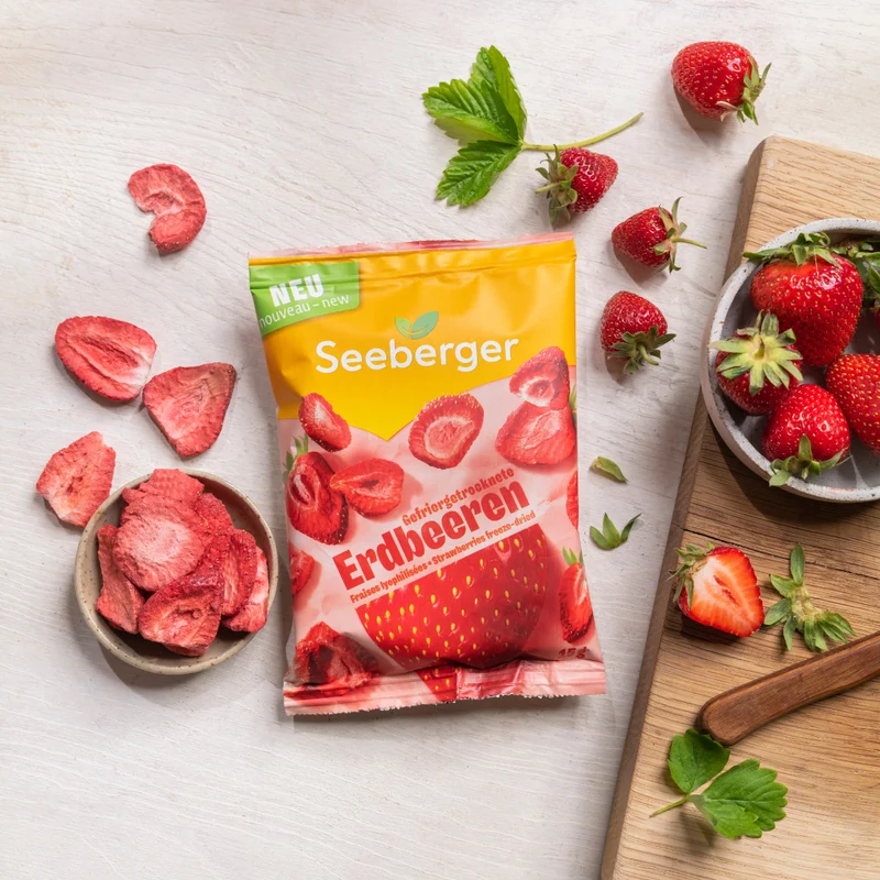 Gefriergetrocknete Erdbeeren