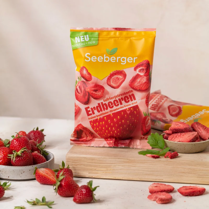 Gefriergetrocknete Erdbeeren