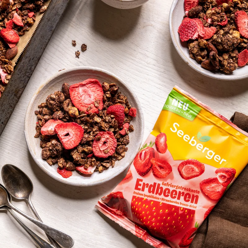 Gefriergetrocknete Erdbeeren