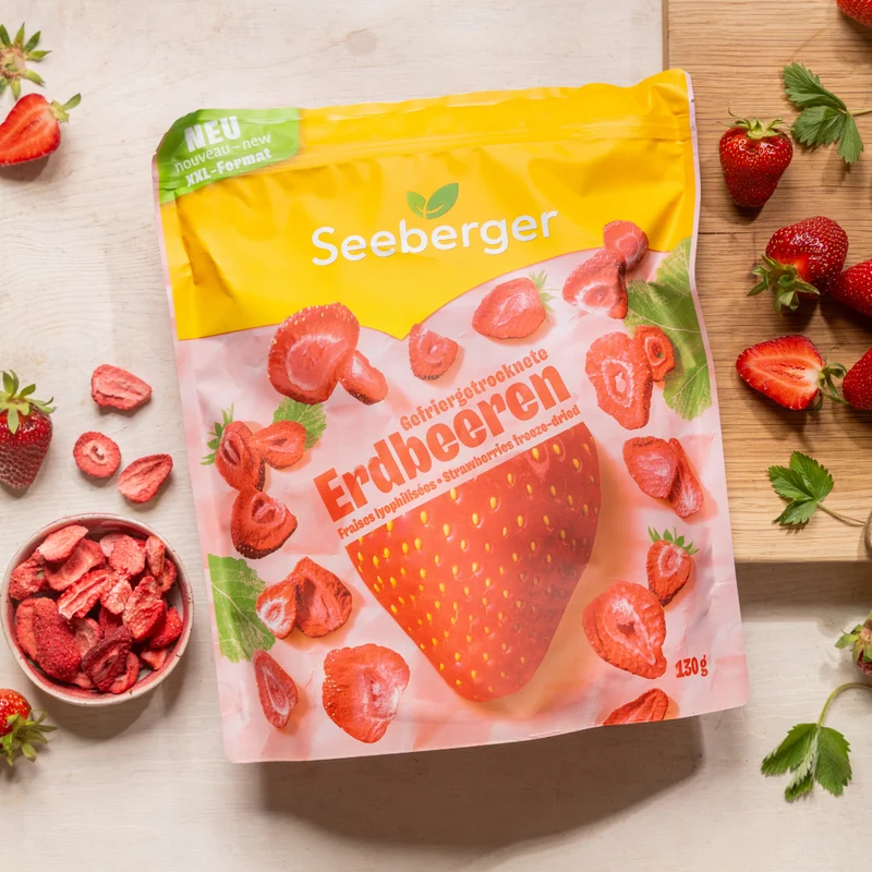 Gefriergetrocknete Erdbeeren