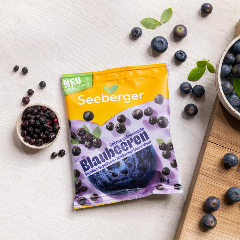 Gefriergetrocknete Blaubeeren