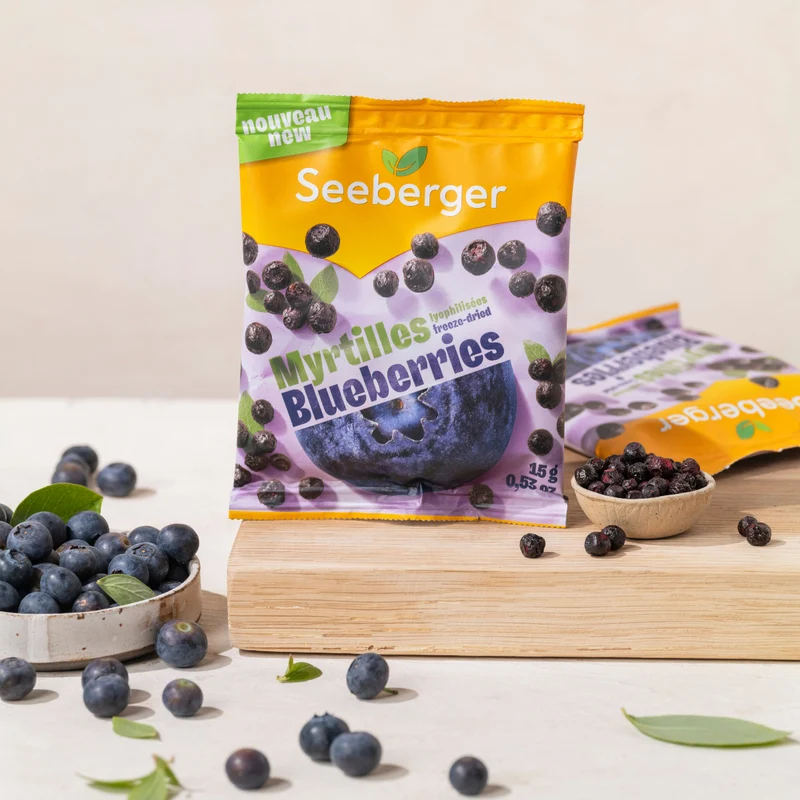 Gefriergetrocknete Blaubeeren