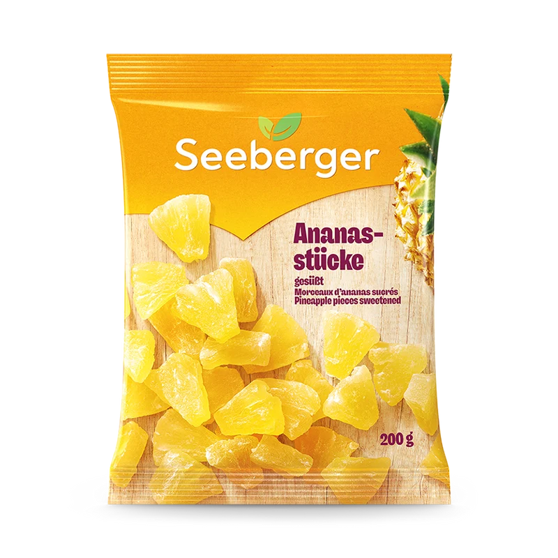 Ananasstücke gesüßt