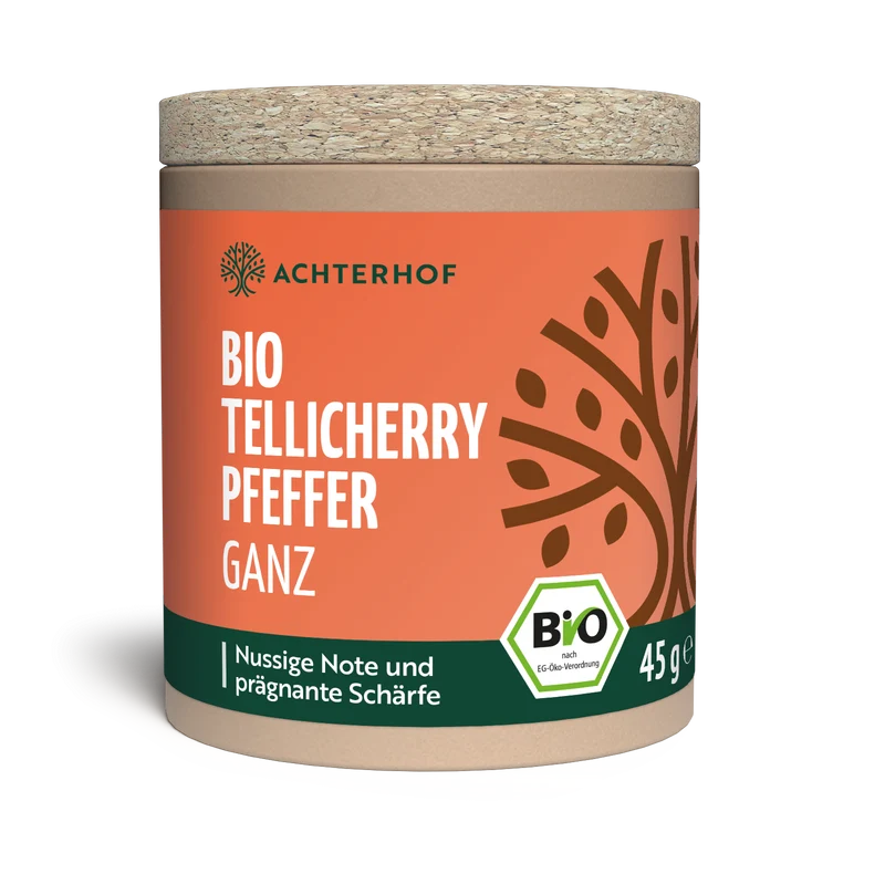 Tellicherry Pfeffer ganz Bio (45g)