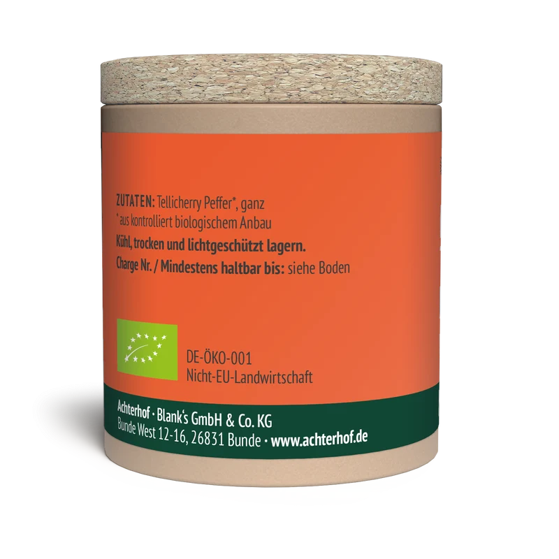 Tellicherry Pfeffer ganz Bio (45g)