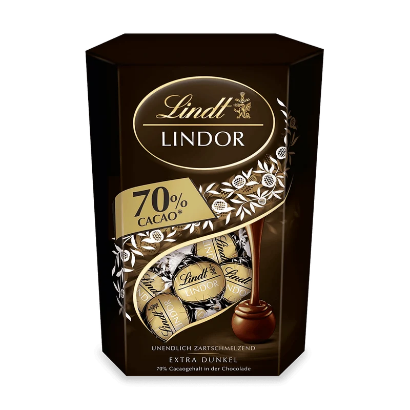 Lindt LINDOR Cornet 70% Cacao Extra Dunkel 500 g