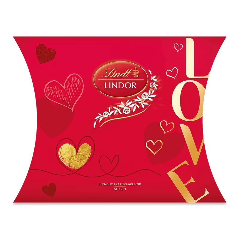 Lindt LINDOR Kissen Milch Love 162 g