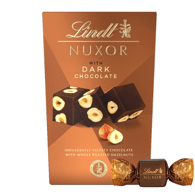 Lindt NUXOR Gianduja Feinherb Cornet 150 g