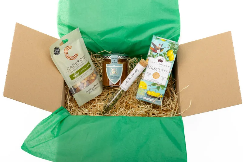 Geschenkbox Gute Besserung – mit Tee, Honig, Keksen & liebevollen Genesungswünschen