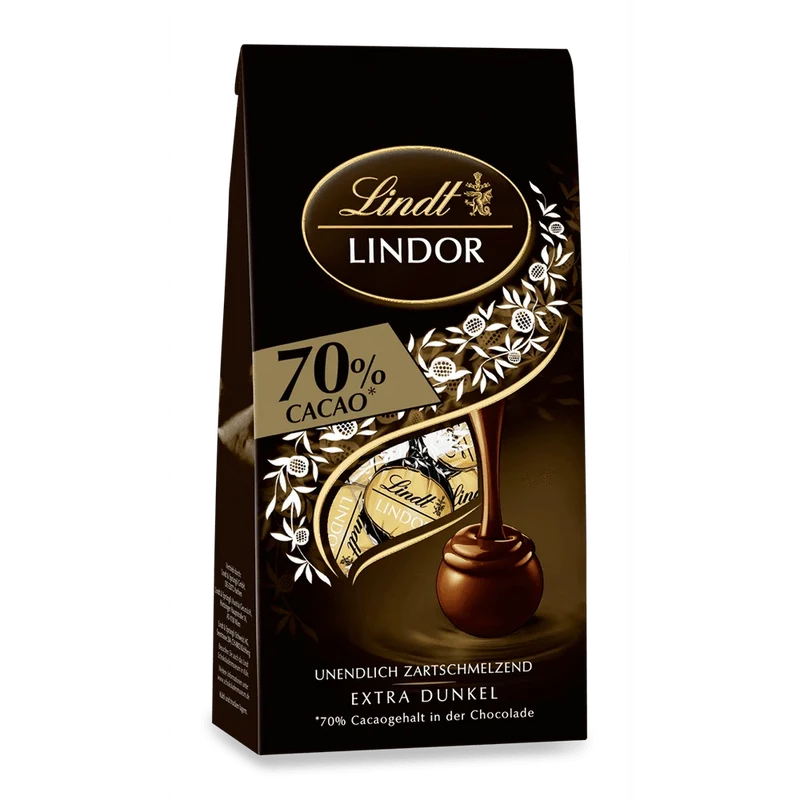 Lindt LINDOR Kugel Beutel Extra Dark 70% 99g