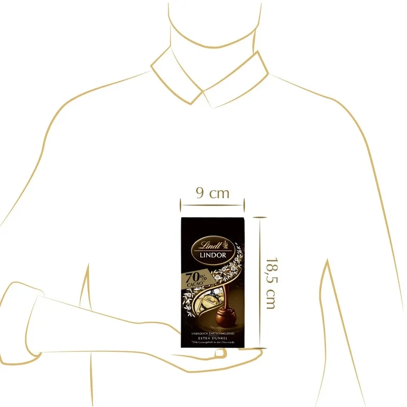 Lindt LINDOR Kugel Beutel Extra Dark 70% 99g