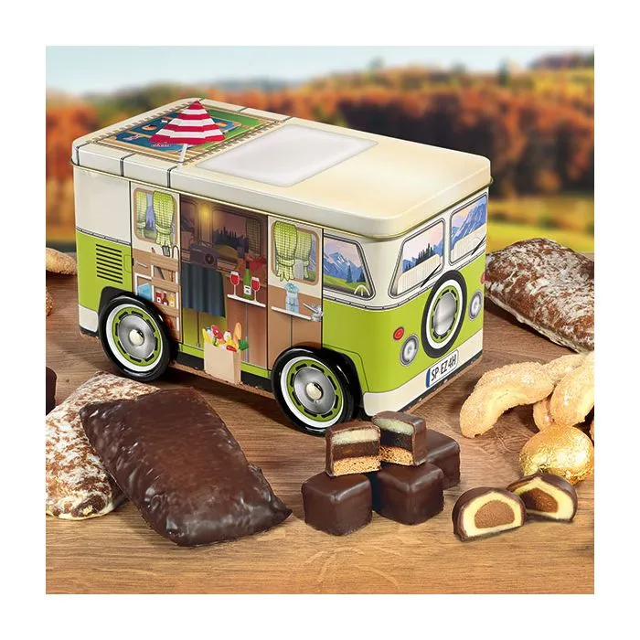 Lambertz Ski-Bus Weihnachtsgebäck 615g Geschenk-Dose